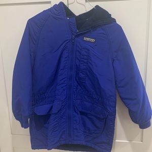 Lands End Drawstring Zip Up Jacket